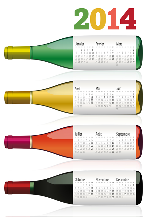 Exquisite 2014 calendars creative design vector 05 exquisite creative calendars calendar 2014   