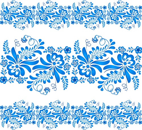 Elegant blue floral pattern background vector 04 pattern background pattern floral pattern floral elegant background vector background   