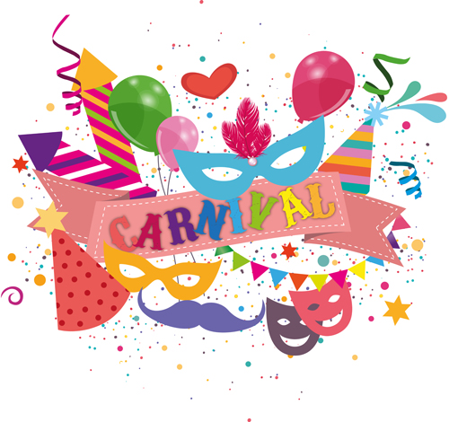 Carnival confetti art background vector 02 confetti carnival background   