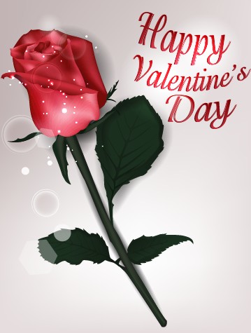 Valentines Day rose cards design vector 04 valentines Valentine rose cards card   