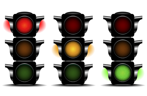 Various Traffic light design vector 02 Various traffic light Traffic lights   