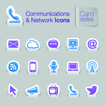 Communications and Network icons vector network icons icon communications   