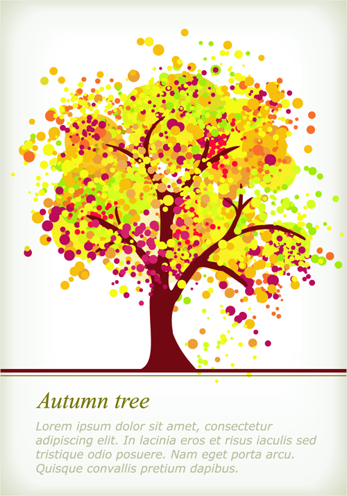 Art autumn tree creative background vector 13 tree creative autumn   