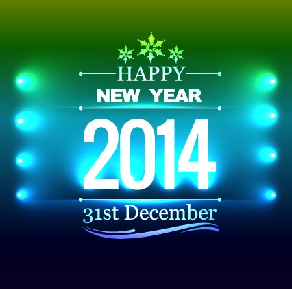 Happy New Year 2014 vector background 02 Vector Background new year happy background   