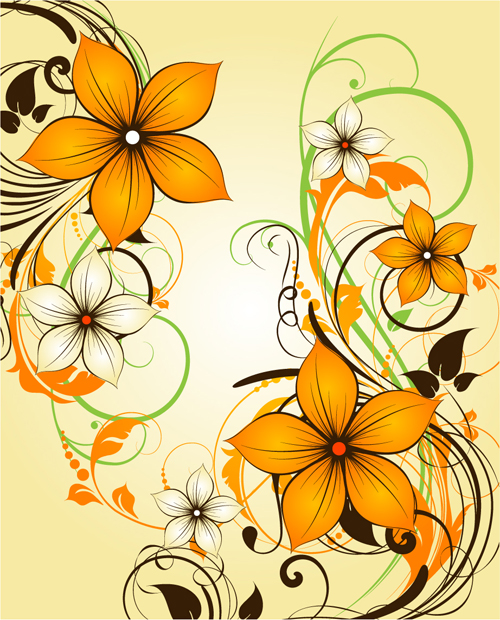 Elegant abstract flower vectors graphics 11 graphics flower elegant abstract   