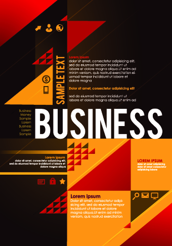 Stylish Business poster cover vector 02 stylish poster cover business   