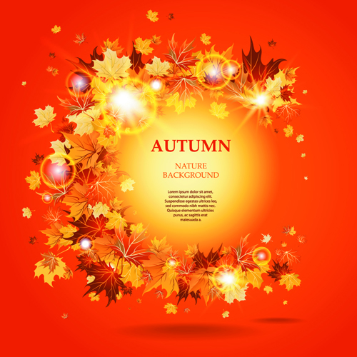 Vector Autumn Leaves Backgrounds art 04 leaves background backgrounds autumn leaves autumn   