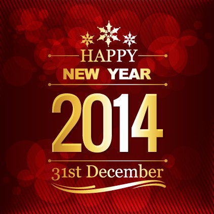 Happy New Year 2014 vector background 01 Vector Background new year happy background   