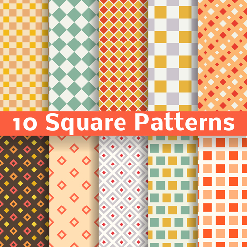 Square patterns vector material vector material square patterns pattern material   