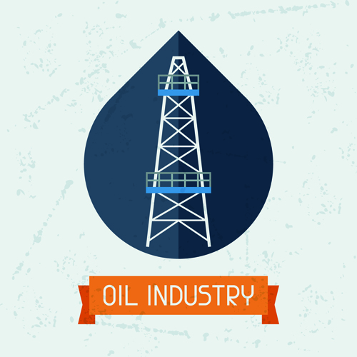 Oil industry elements with grunge background 03 oil industry grunge elements background   