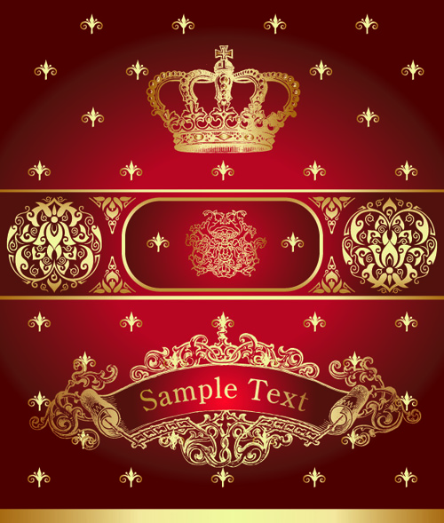 luxurious Royal labels vector material 02 royal material luxurious labels label   