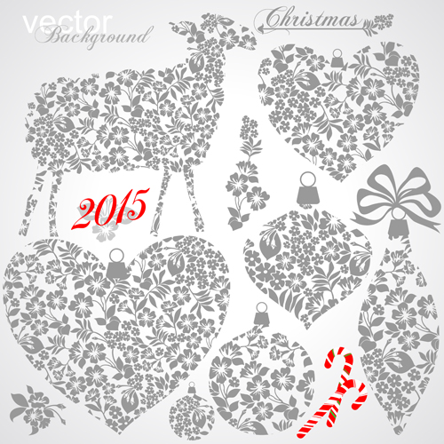 2015 Christmas ornament elements design vector ornament christmas 2015   