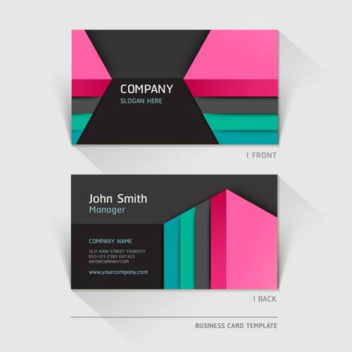 Excellent modern business card vector material 02 vector material modern Excellent business card business   