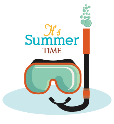 Flat styles summer holiday vintage background vector 11 vintage summer holiday flat background   