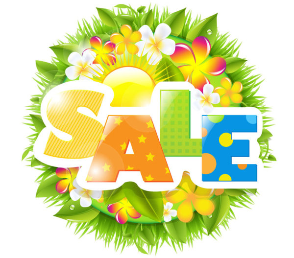 Sale elements in the summer vector graphics 02 summer sale elements element   