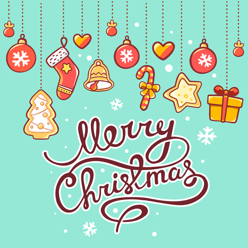 Cartoon styles christmas elements deisng vector 07 styles elements design christmas cartoon   