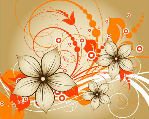 Elegant abstract flower vectors graphics 13 graphics flower elegant abstract   