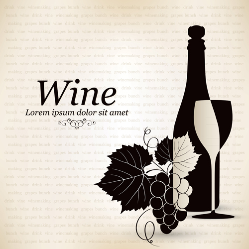 Elegant restaurant wine menu vector graphics 03 wine restaurant menu elegant   