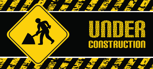 Construction signs mix Garbage elements vector 01 signs mix garbage elements element construction   