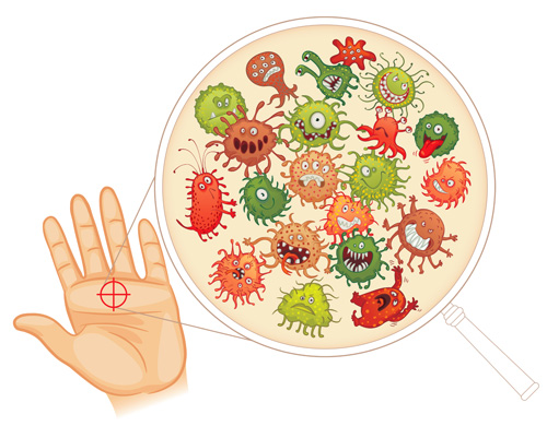 Funny bacteria cartoon styles vector 02 funny cartoon bacteria   