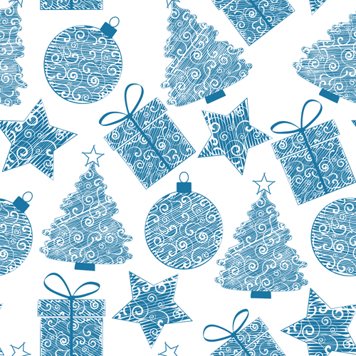 Cute Christmas seamless pattern vector 13 seamless pattern vector pattern christmas   