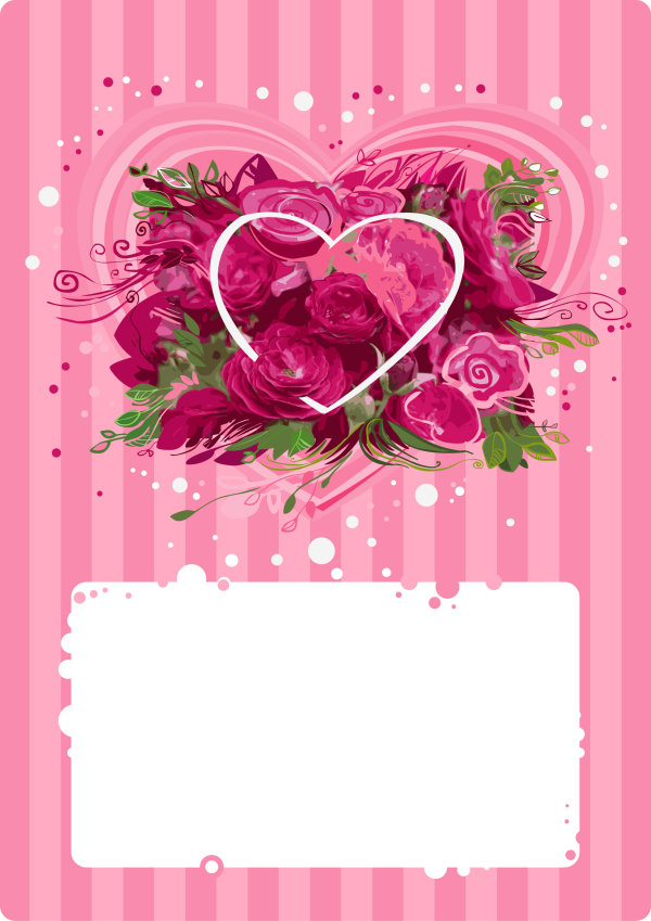 Romantic roses background art vector rose romantic   