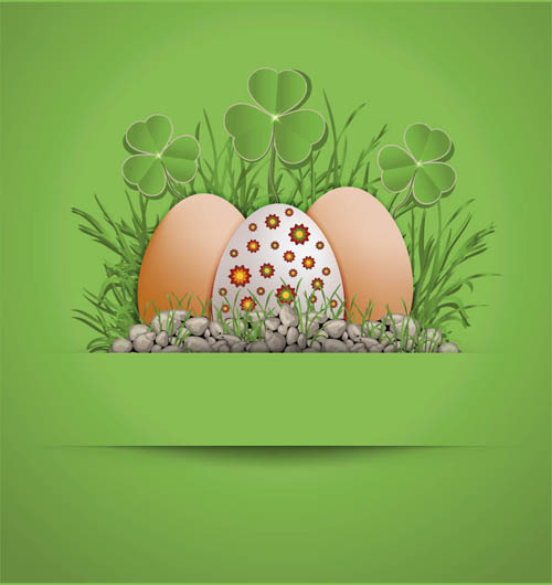 Easter Eggs with Backgrounds vector 01 eggs easter backgrounds   