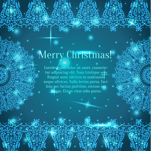 Shiny Blue Merry Christmas cards design vector 03 shiny merry christmas cards card   