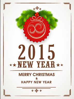 Vector background 2015 christmas with new year frame vector new year frame christmas background 2015   