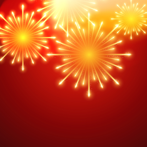 Beautiful holiday fireworks vector background 04 Vector Background holiday Fireworks beautiful background   