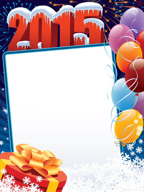 2015 holiday background with colored balloon vector 02 holiday colored balloon background 2015   