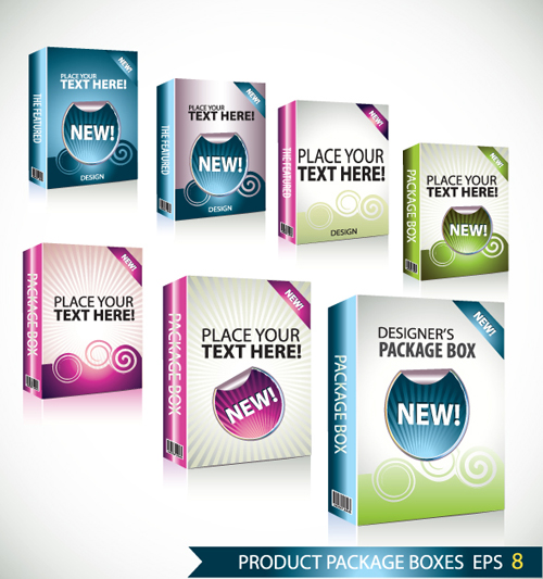 New Product Packaging Boxes design vector 04 product packaging new boxes   
