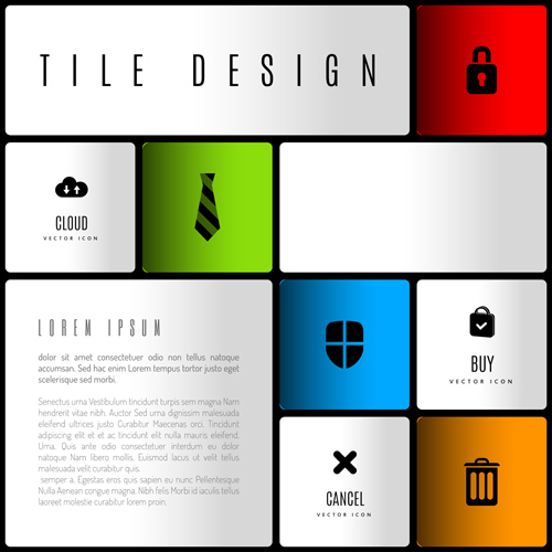 Mobile interface layout vector material 06 mobile material layout interface   