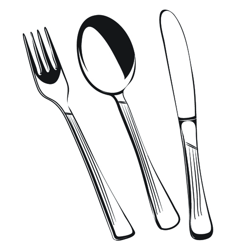 Realistic kitchen cutlery design vector graphics 01 realistic kitchen cutlery   