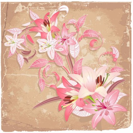 Beautiful flowers background art vector 01 flowers beautiful background   