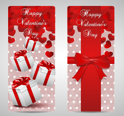 Shiny valentines day gift cards set 09 valentines shiny gift cards gift card   