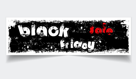 Grunge black friday sale banner vector 03 sale grunge friday Black friday black banner   