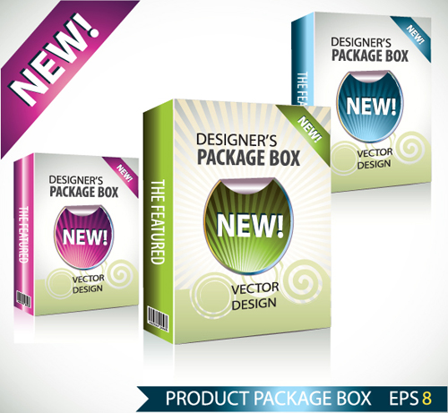 New Product Packaging Boxes design vector 02 product packaging new boxes   