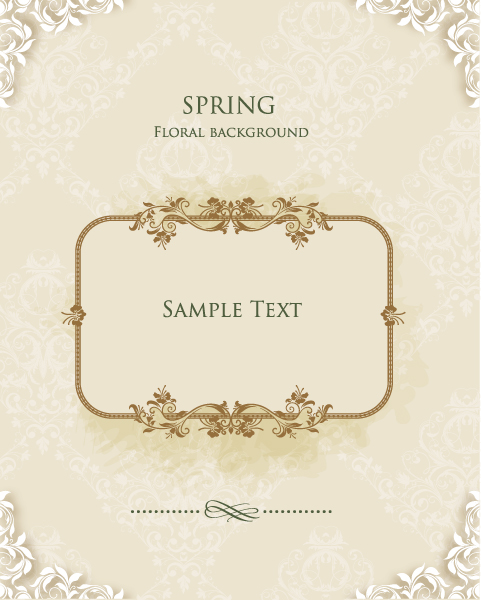 Floral Frames vector backgrounds set 04 96123 frames floral frame backgrounds background   