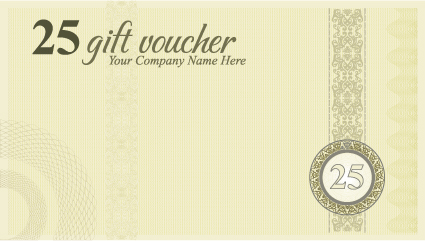 Vector Gift voucher design template 01 voucher Gift voucher gift   