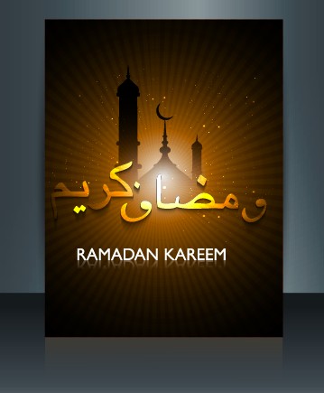 Ramadan Kareem flyer cover vector 05 template vector template flyer cover brochure   