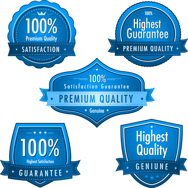 Blue premium quality labels creative vector 01 quality premium labels creative blue   