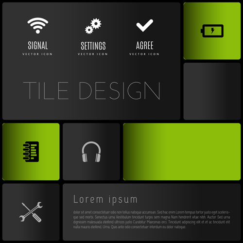 Mobile interface layout vector material 08 mobile material layout interface   