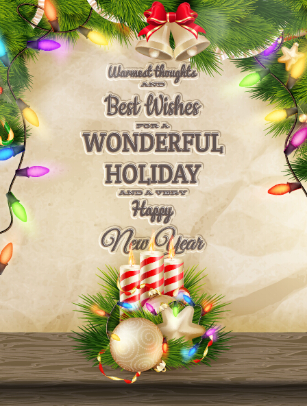 2015 christmas and new year candle background vector 02 new year christmas candle background 2015   