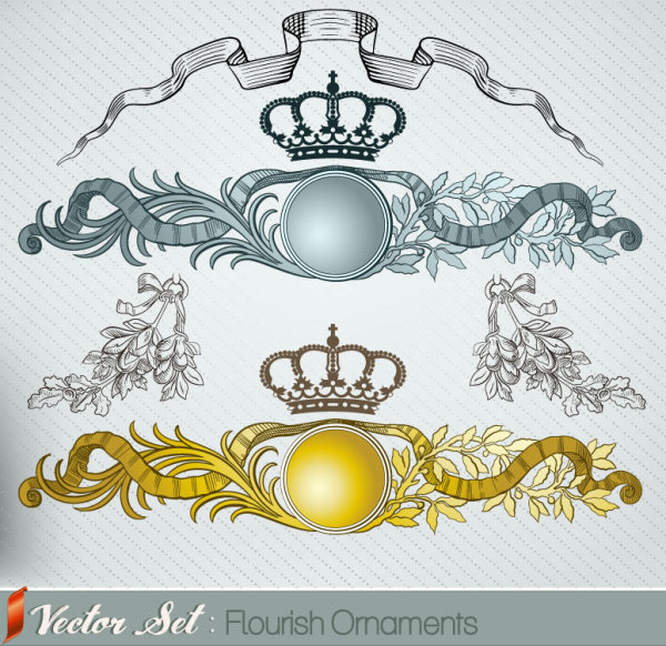 Elements of Retro Decoration Pattern Borders vector 03 Retro font pattern elements element decoration borders   