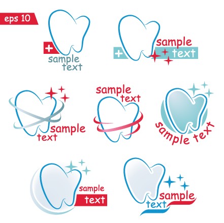 Creative dental logos design graphic vector logos logo icons icon creative   