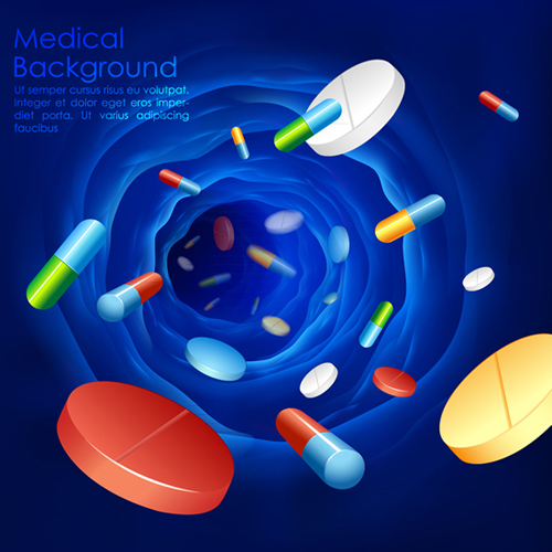 Blue medical herbal creative background vector medical herbal Creative background creative blue   