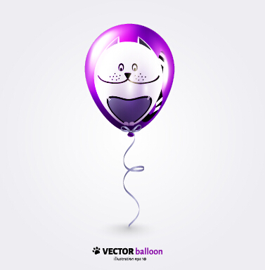 Vector set of balloon background creative design 02 creative balloon background   