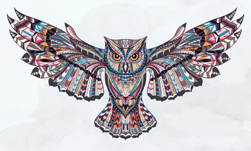 Owl ethnic pattern vector pattern owl ethnic   