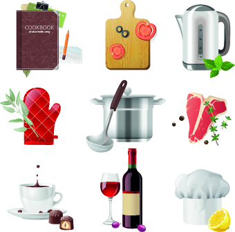 Different Food objects icons vector 01 objects object icons icon food drinks drink different   